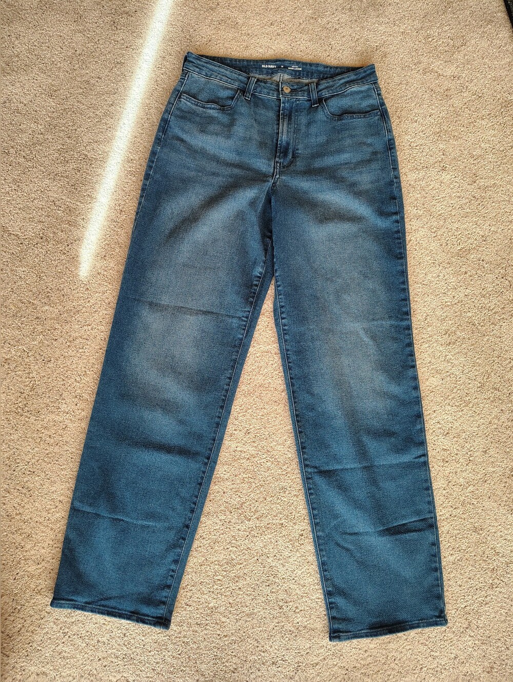 Old Navy High Rise WOW Wide Leg Jeans Size 12 Long Excellent
